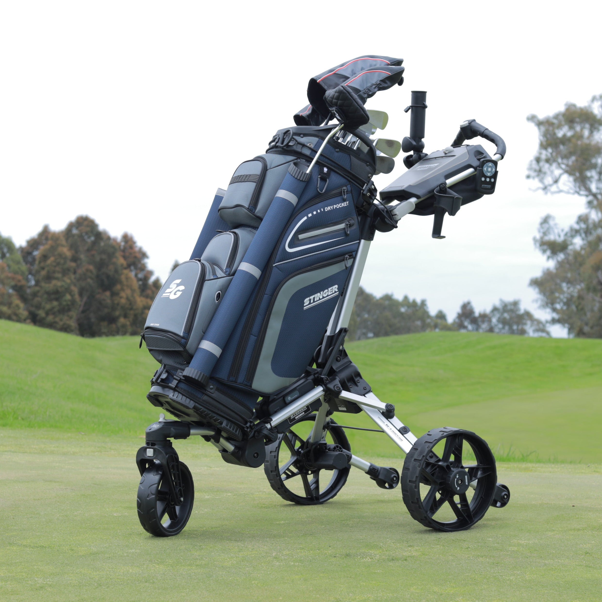 SG-4 Crossover Remote Control Assisted Electric Golf Buggy - Silver Edition